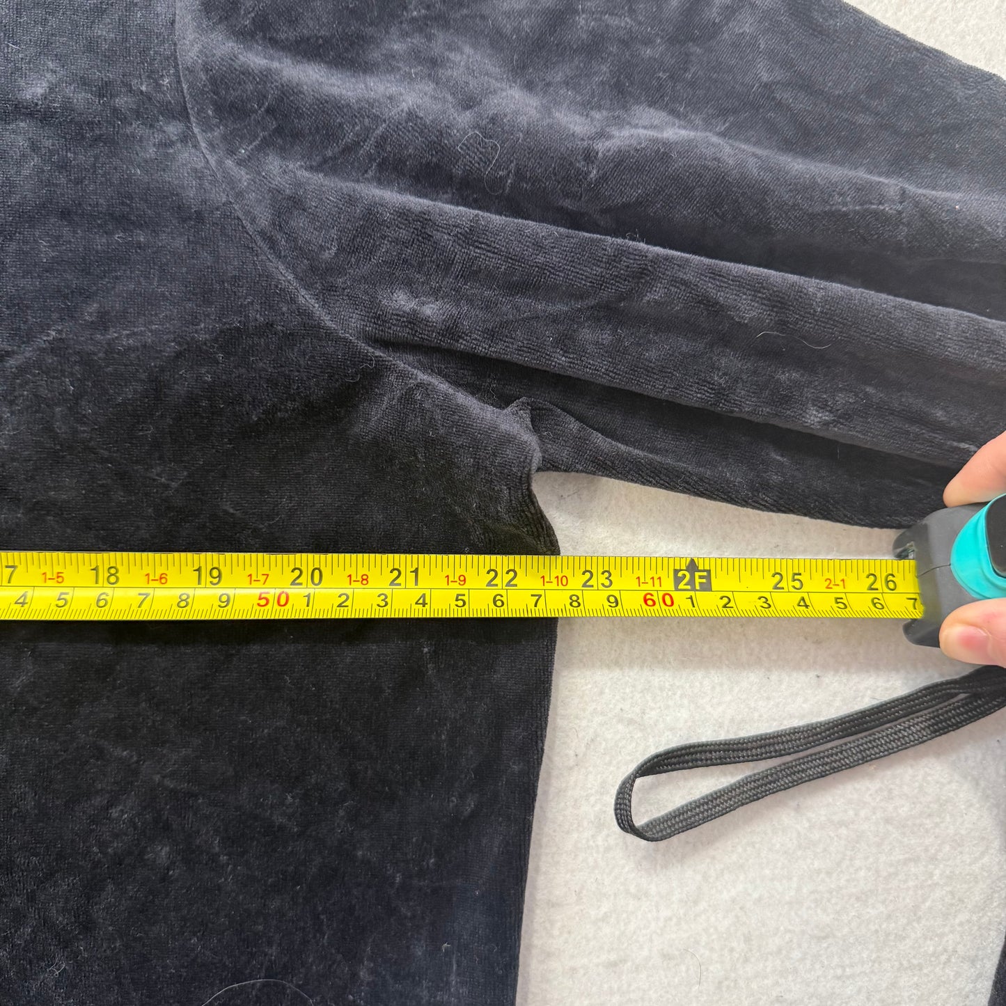 Juicy Couture Black Velour Tracksuit Set Zip Up Hoodie & Flare Pant Logo Size XL