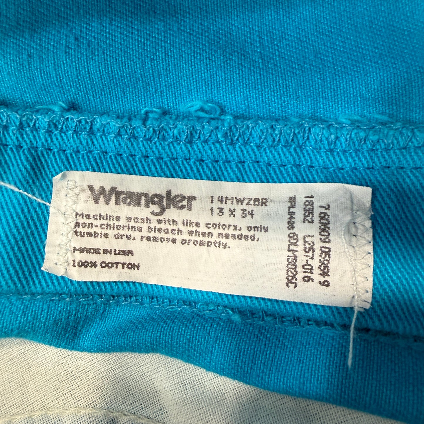 Vintage Wrangler Women's Teal Blue Cotton Jeans Pockets Classic Logo Size W29