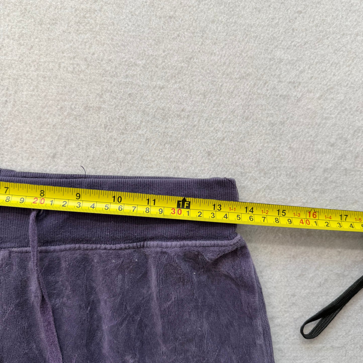 Vintage Juicy Couture Women's Purple Flare Track Pant Low Rise Loungewear Size S