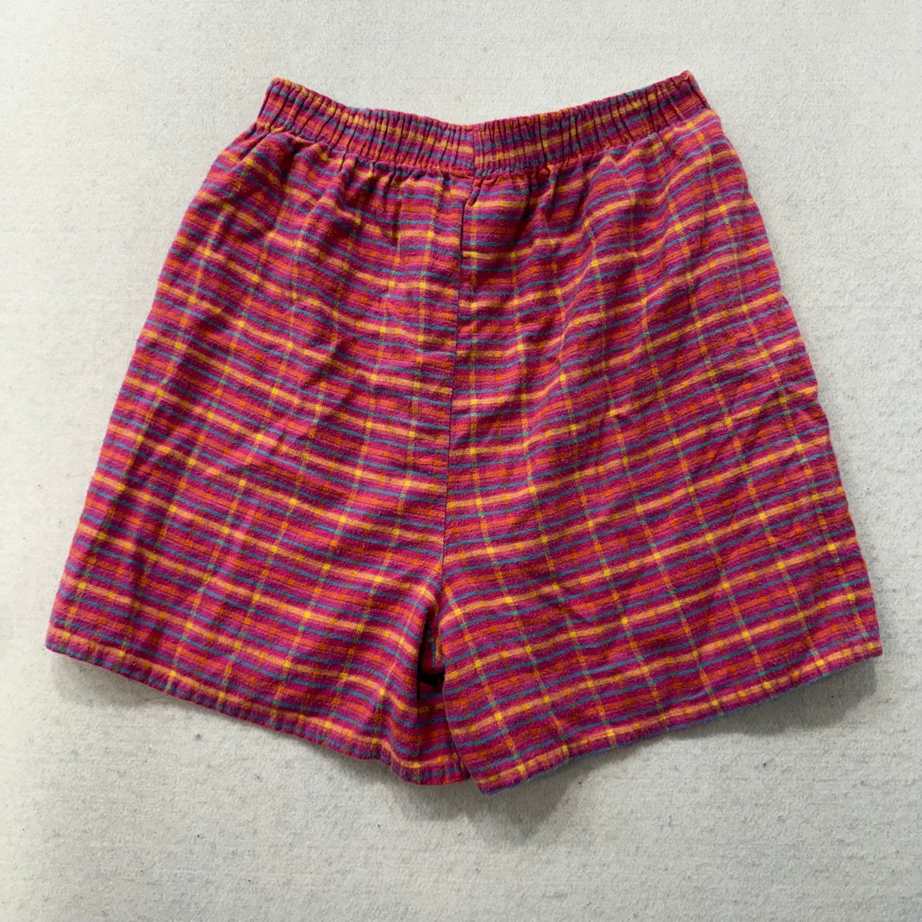 Vintage Looney Tunes Tweety Bird Men Red Plaid Cartoon-Themed Boxer Short Size L