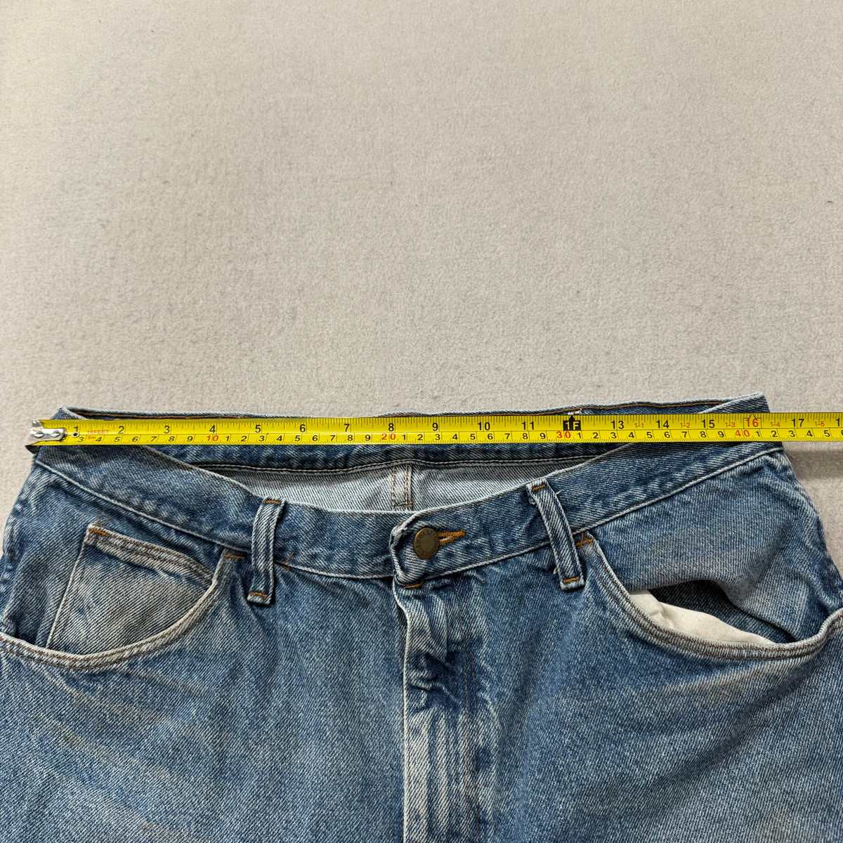 Medium Wash Straight Leg Jeans Size 36x32 photo 4