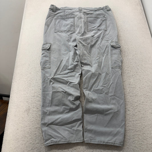 American Eagle Stretch Cargo Pants Light Gray Size L photo 2