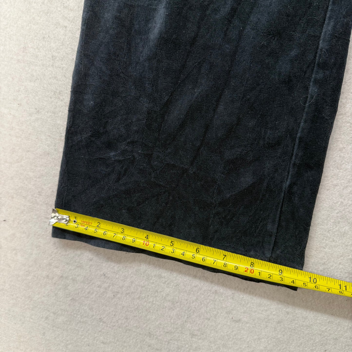 Juicy Couture Women's Black Velour Flare Track Pant Drawstring Loungewear Size M