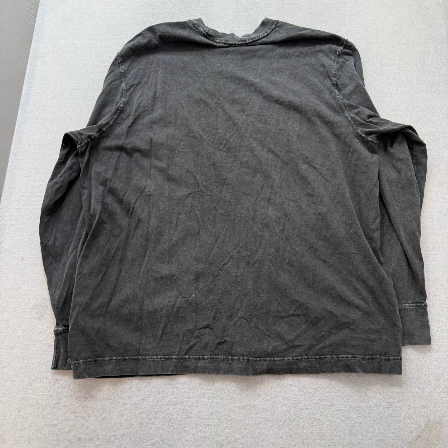 Abercrombie & Fitch Men's Gray Cotton T-Shirt Long Sleeves Graphic Tee Size XL