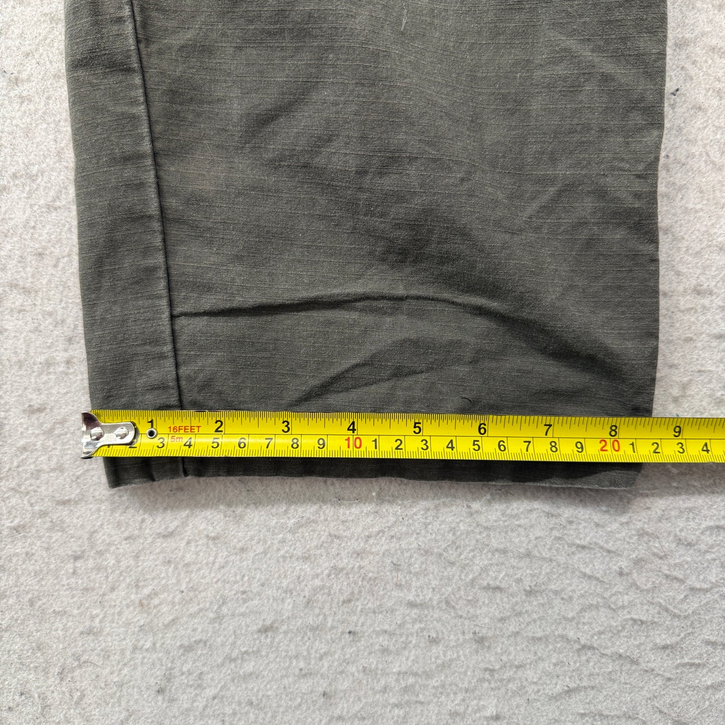 Wrangler Workwear Men's Olive Green Utility Pants Pockets Classic Y2K Size W36