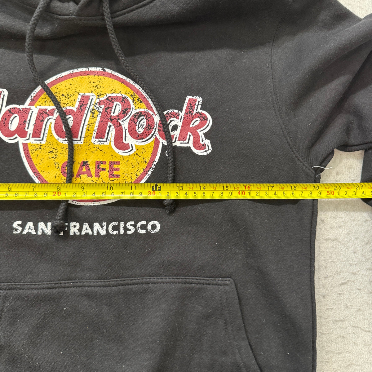 Hard Rock Cafe hoodie chest