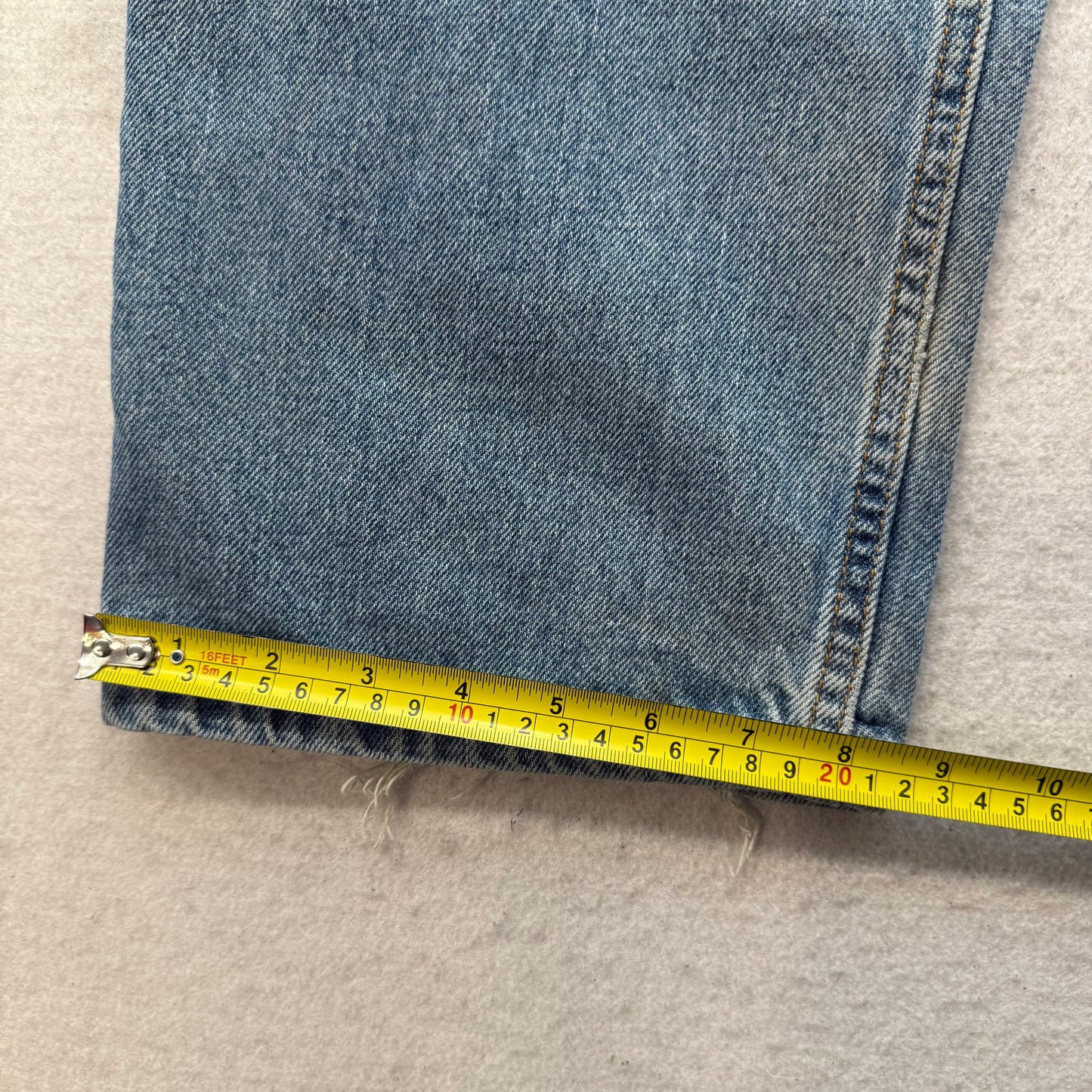 Levi's 550 Men's Blue Straight Leg Denim Jeans Zip-Fly Relaxed Fit Size 38x34