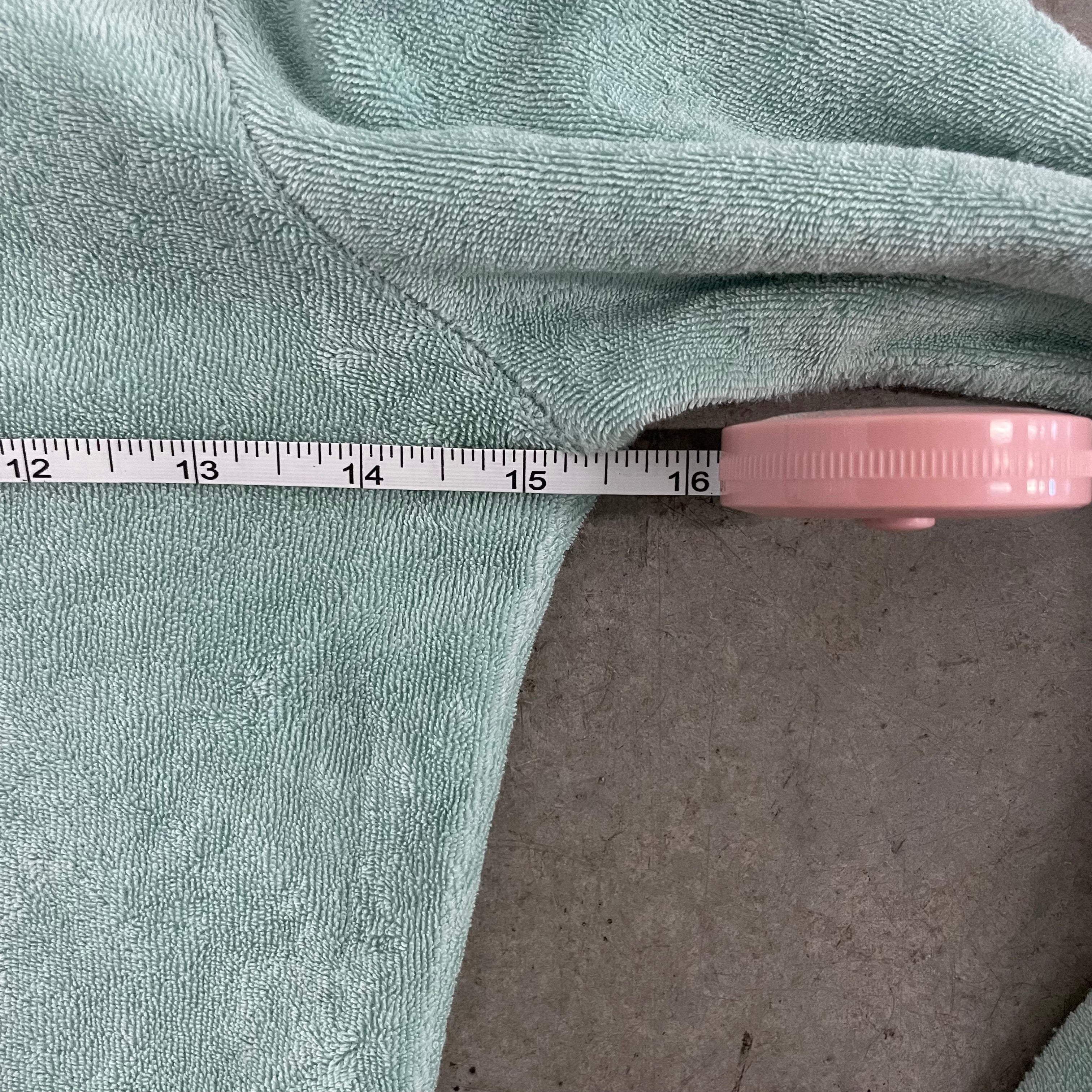 Vintage Juicy Couture Rhinestone Design Terry Cloth Minty Aqua size Petite
