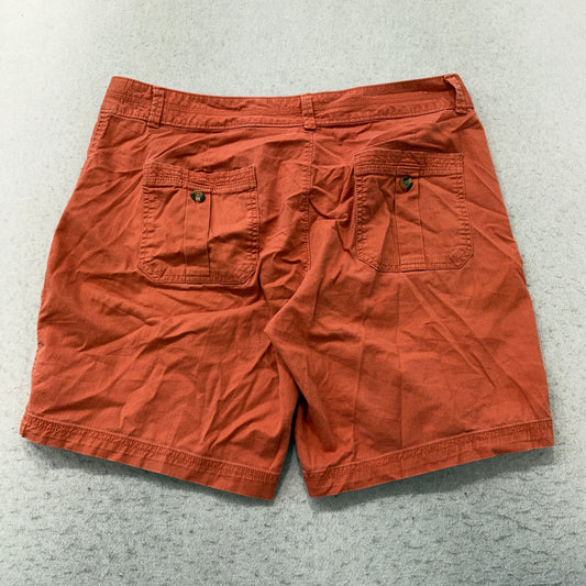 Dockers Chino Shorts Women's Burnt Orange Cotton Stretch Casual Size 14 photo 2