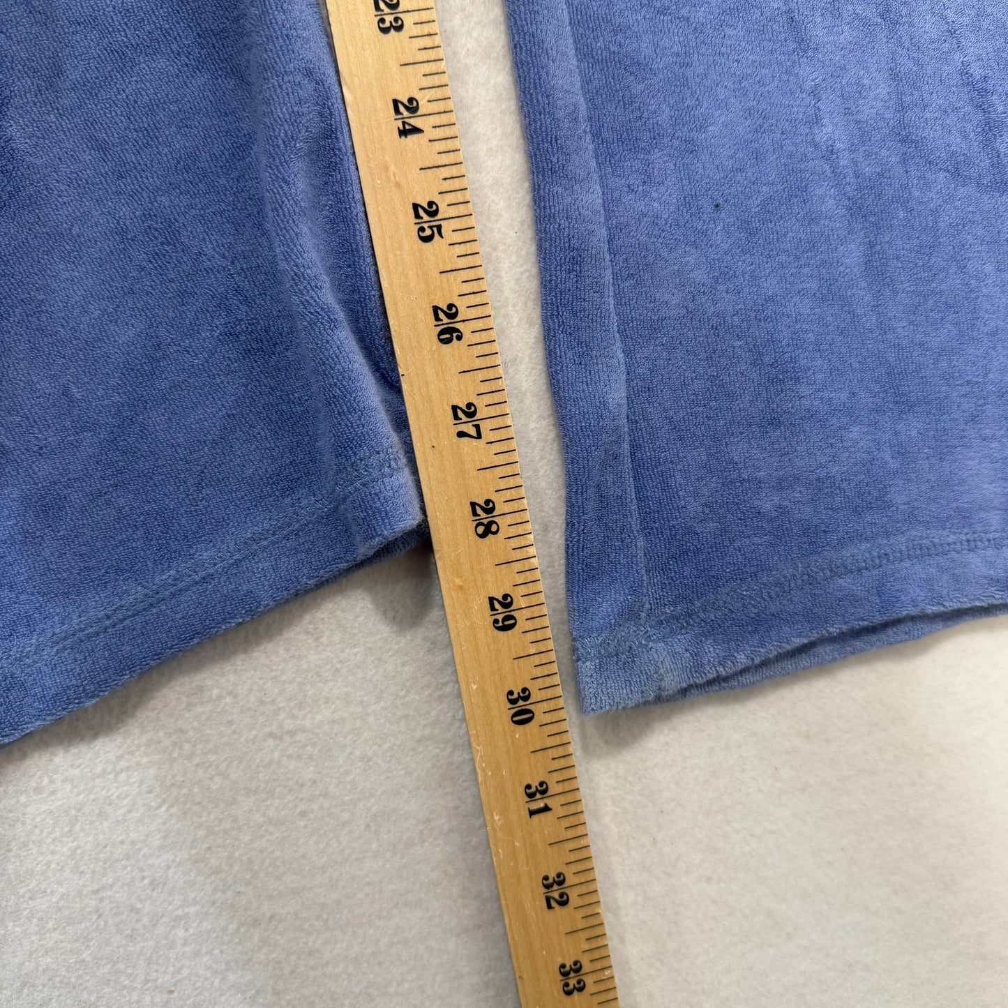 Vintage Juicy Couture Pale Blue Terrycloth Flare Track Pants Drawstring Size M