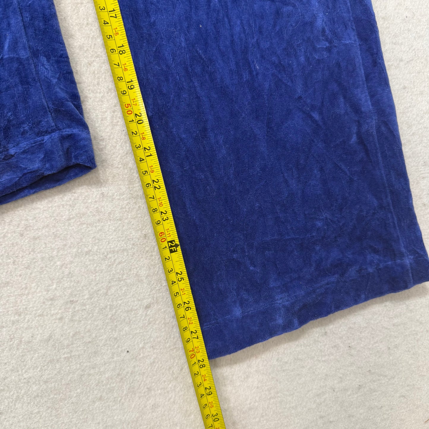 Juicy Couture Women's Cobalt Blue Velour Flared Track Pant Loungewear Y2K Size M