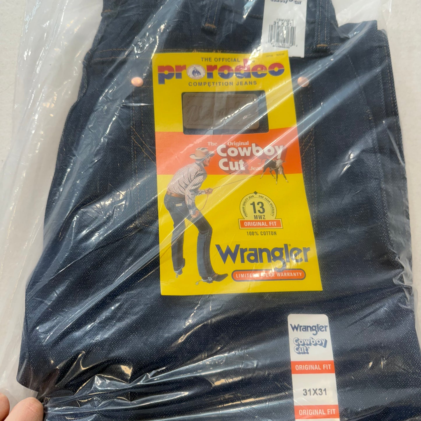 WRANGLER Original Cowboy Cut 13MWZ 100% Cotton Jeans 31x31 - Clean Curriculums 