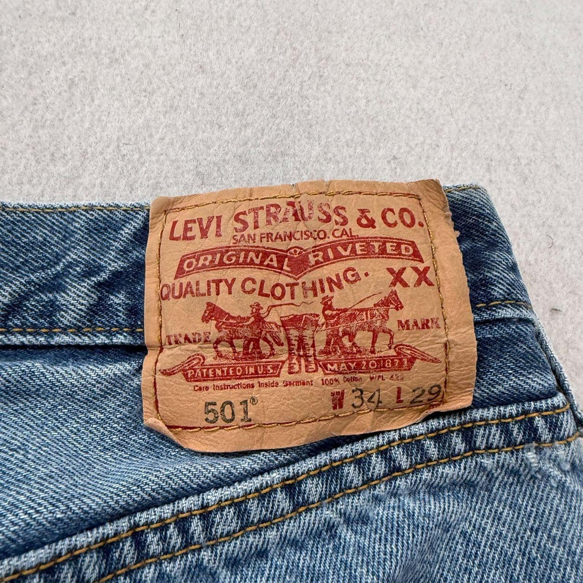Vintage 90s Distressed Faded Open Leg Jeans