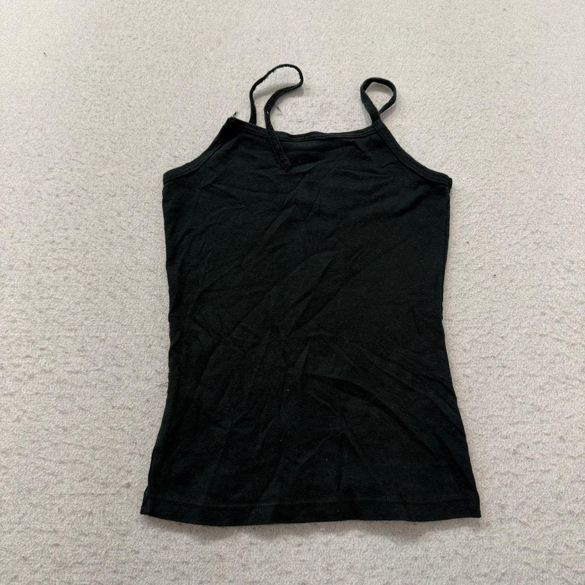 Vintage Y2K 2000's Women's Black Graphic Camisole Tank Top