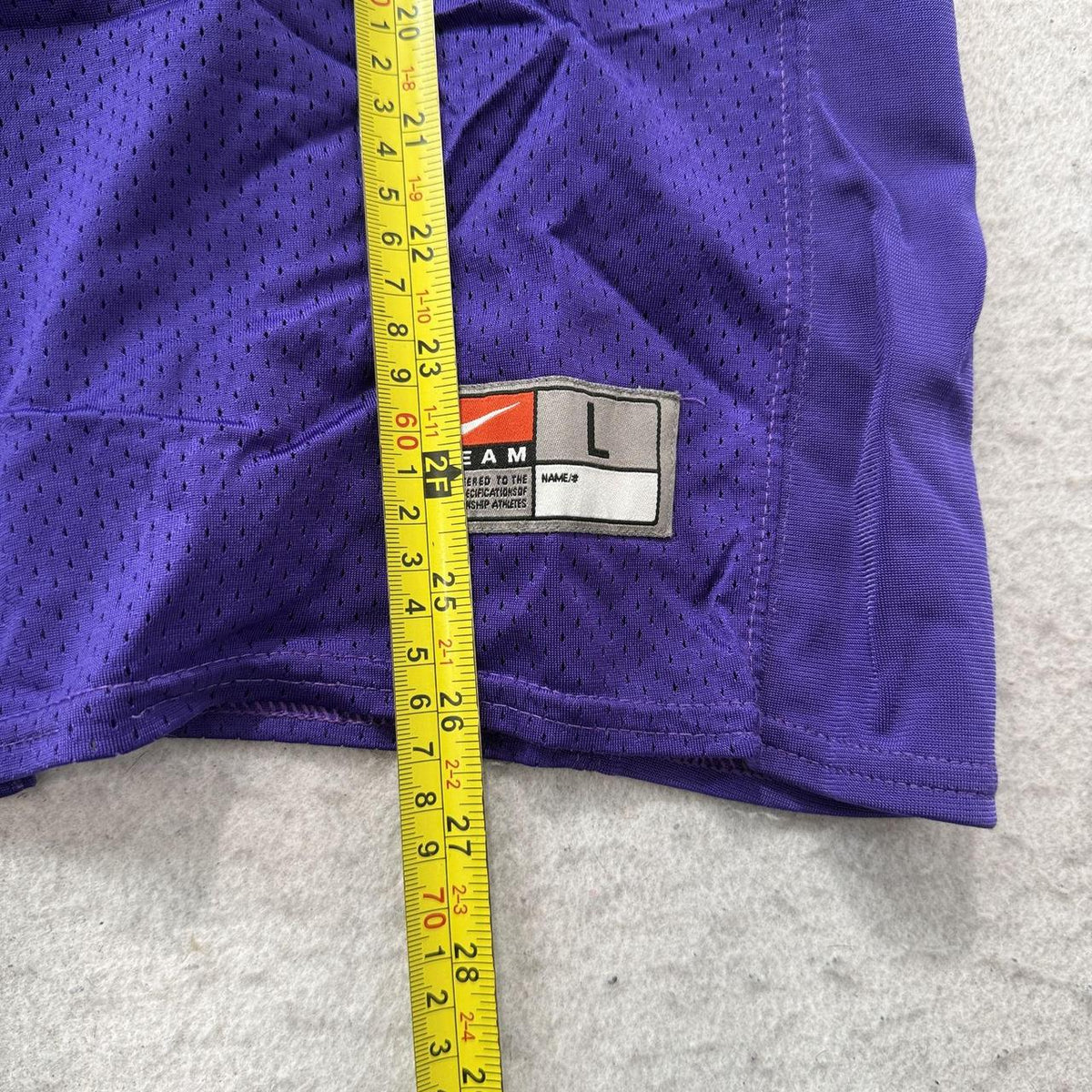 Vintage Y2K 2000's Nike Purple Boxy Graphic Football Jersey