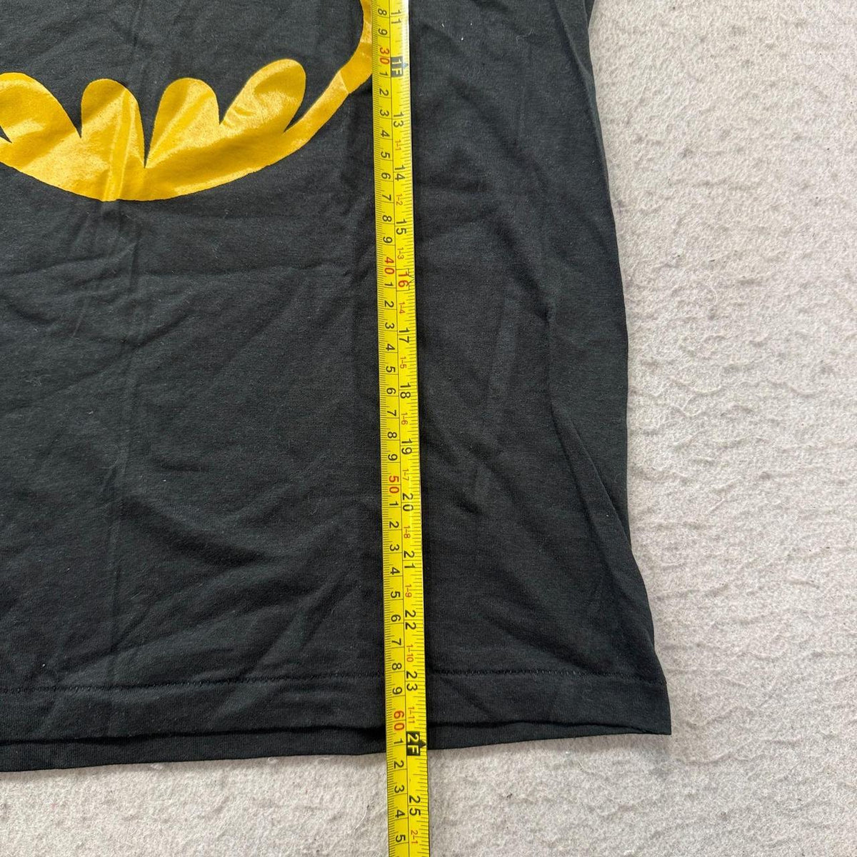 Vintage 90s Women's Black Faded Boxy Graphic Batman Tank Top