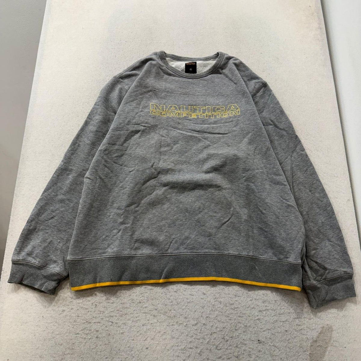 Vintage Y2K 2000's Nautica Grey Boxy Crewneck Sweatshirt