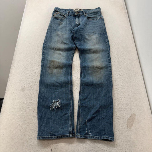 Vintage Y2K 2000's Ariat Faded Distressed Bootcut Jeans