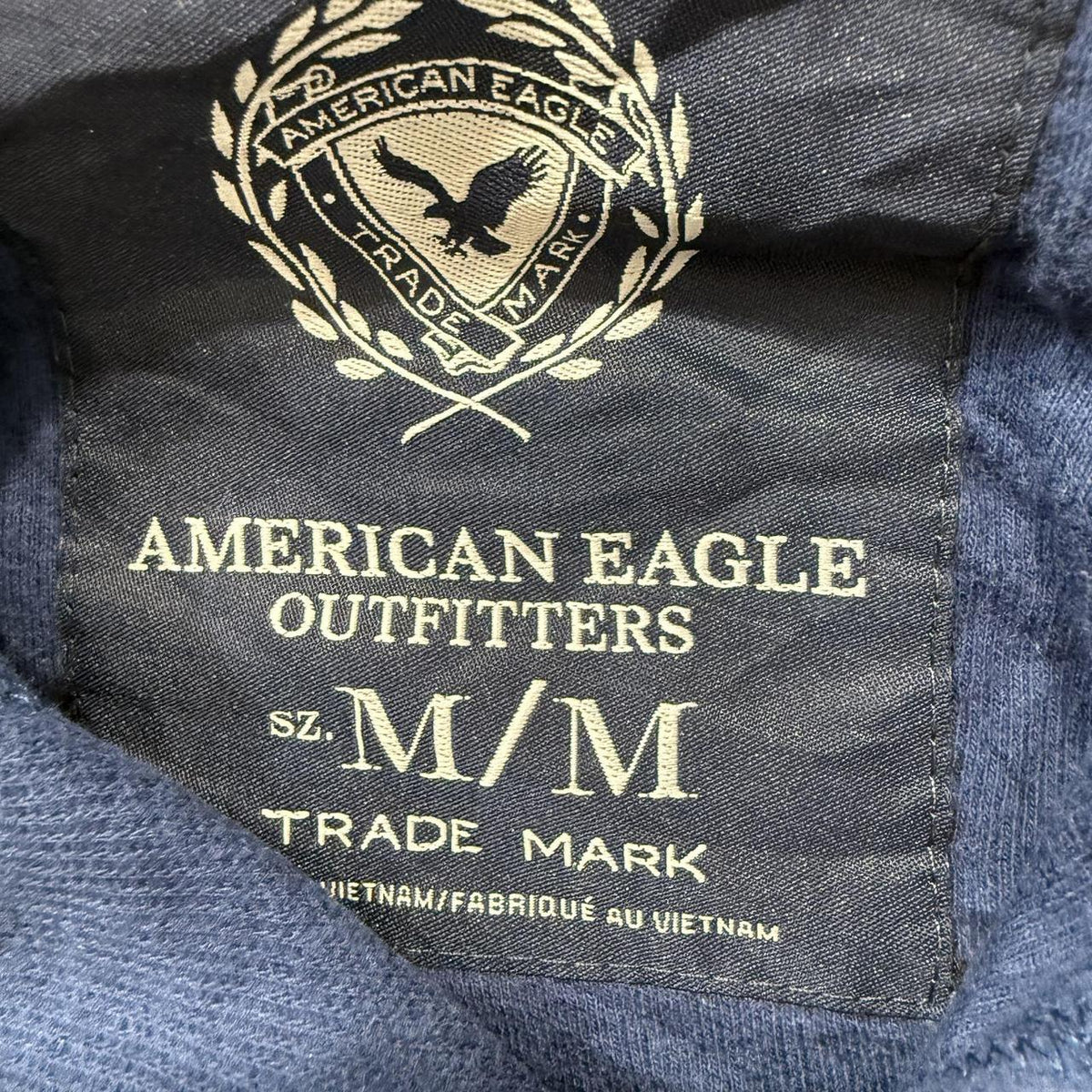 Vintage Y2K 2000's Women's American Eagle Navy Boxy Pullover Shirt