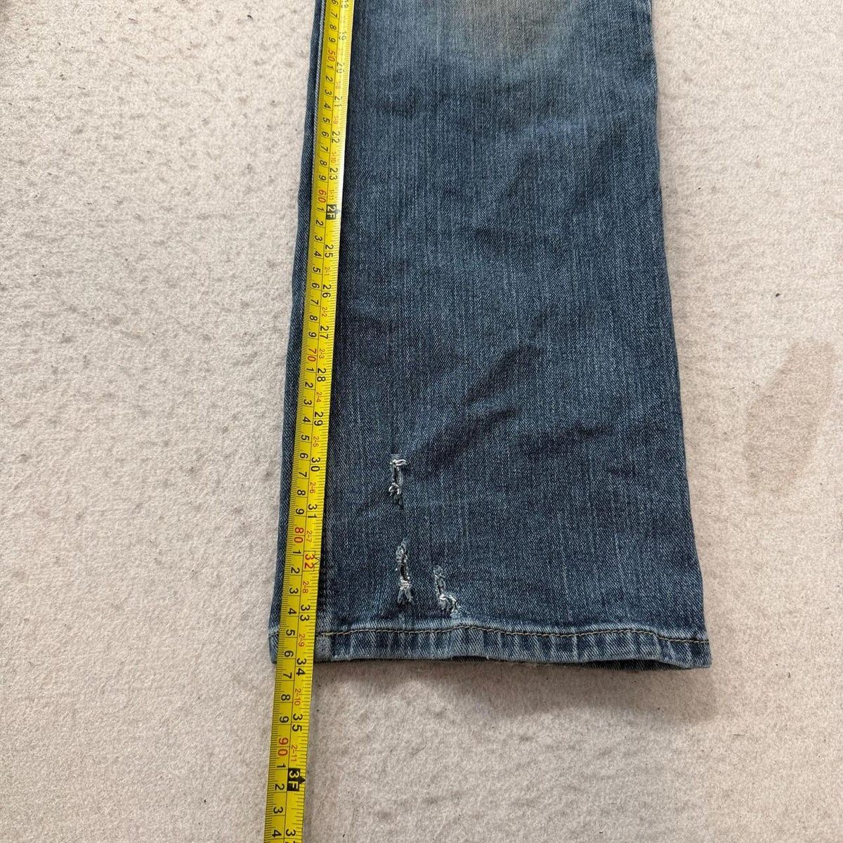 Vintage Y2K 2000's Ariat Faded Distressed Bootcut Jeans