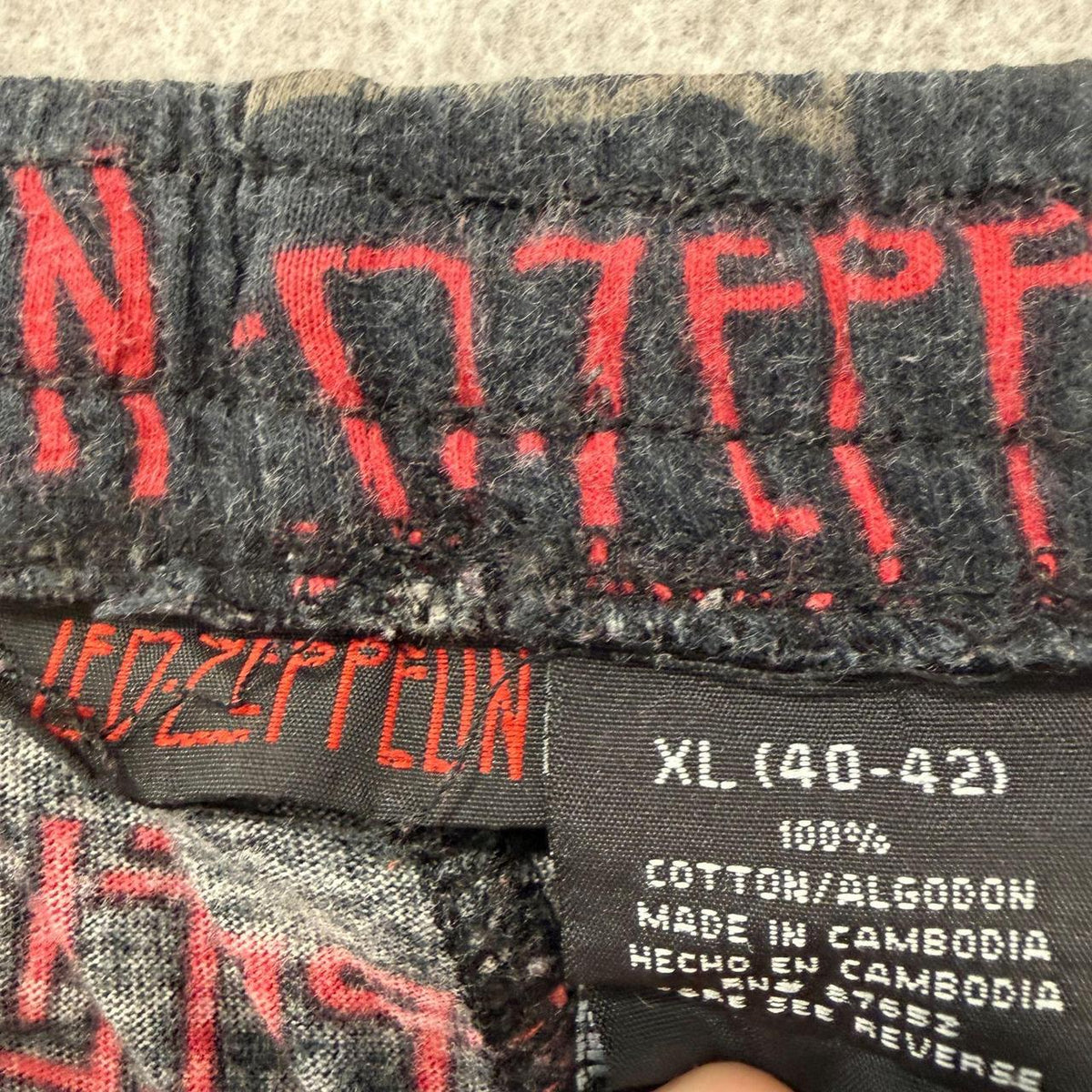 Vintage 90s Led Zeppelin Faded Charcoal Graphic Pajama Pants