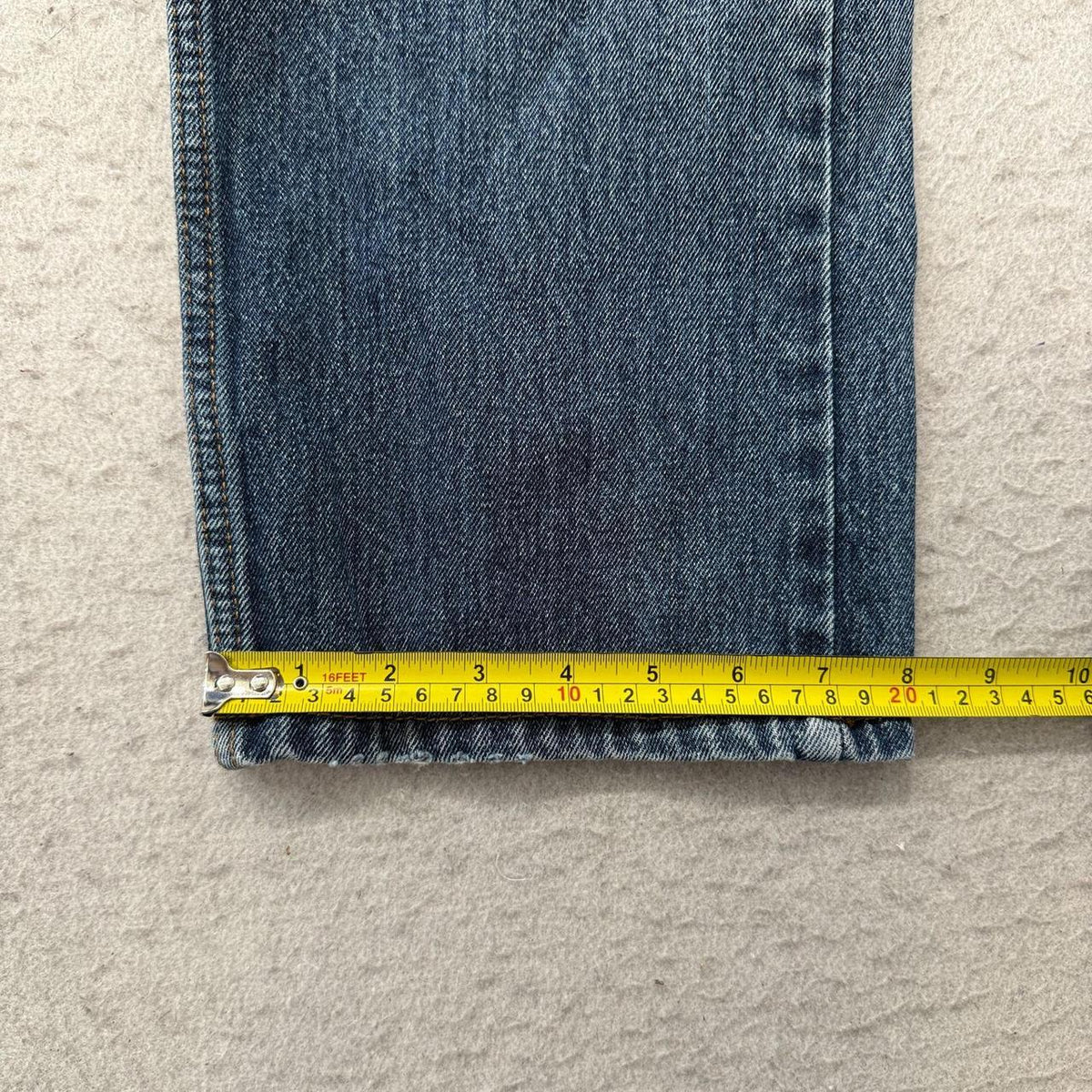 Levi's 505 Baggy Jeans Men's Blue Denim Zip-Fly Pocket Classic Y2K Size W34xL29