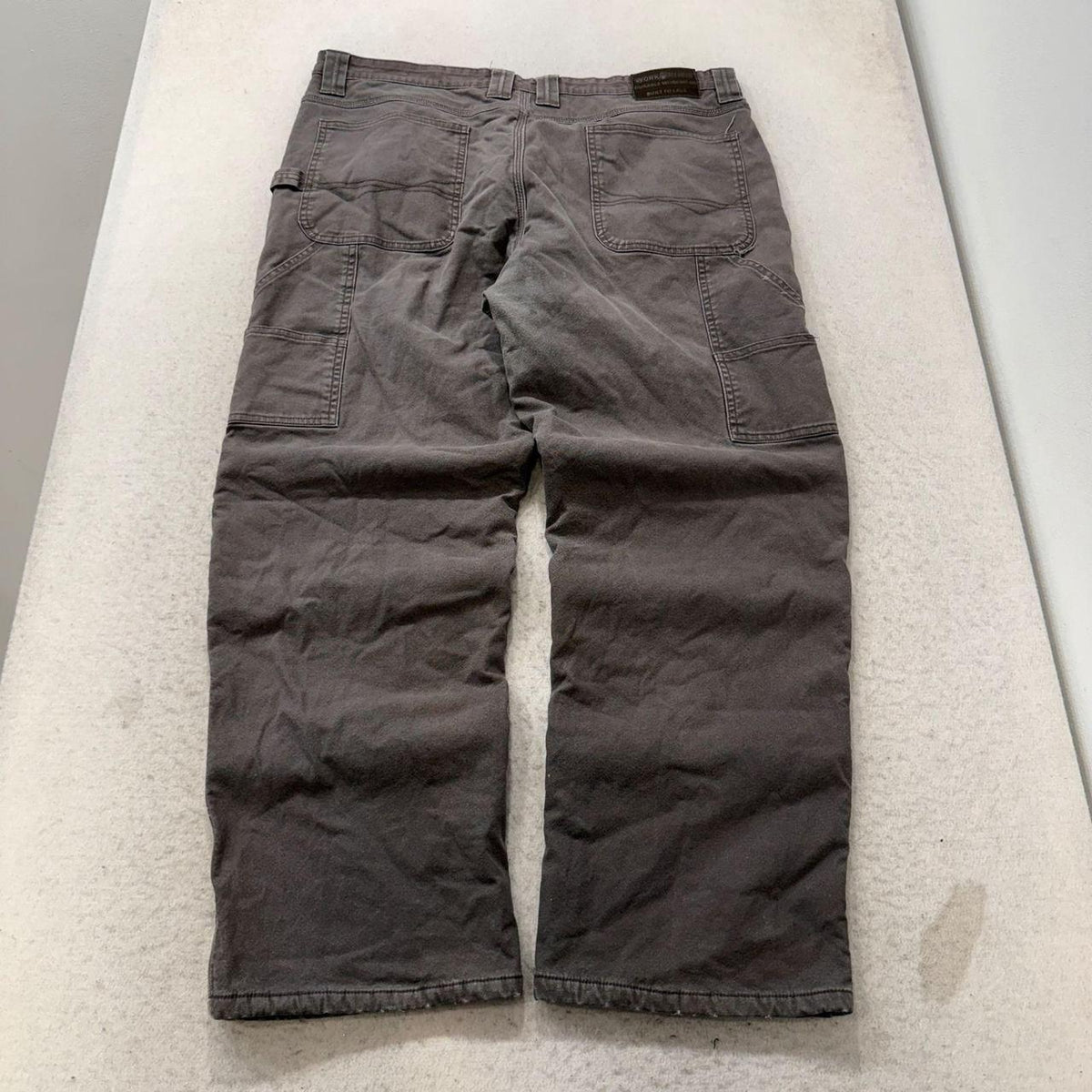 Vintage Y2K 2000's Baggy Charcoal Grey Carpenter Work Pants