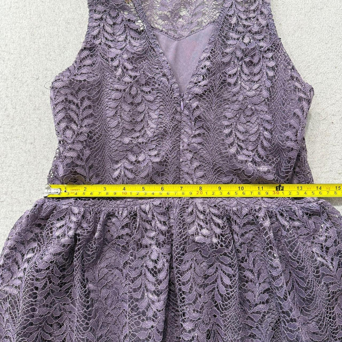Vintage Y2K 2000's Francesca's Dusty Purple Mauve Lace Dress