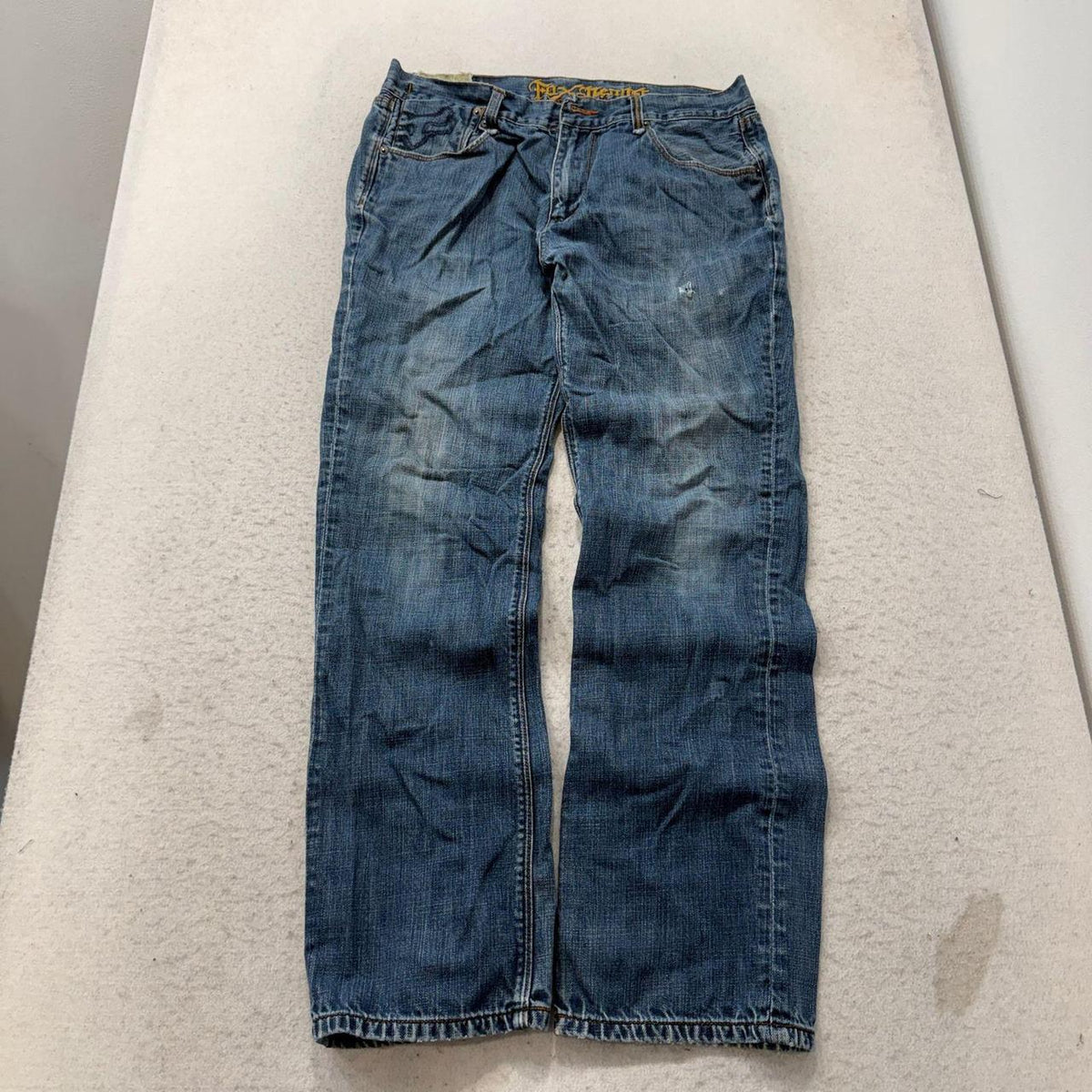 Vintage Y2K 2000's Fubu Faded Baggy Open Leg Jeans