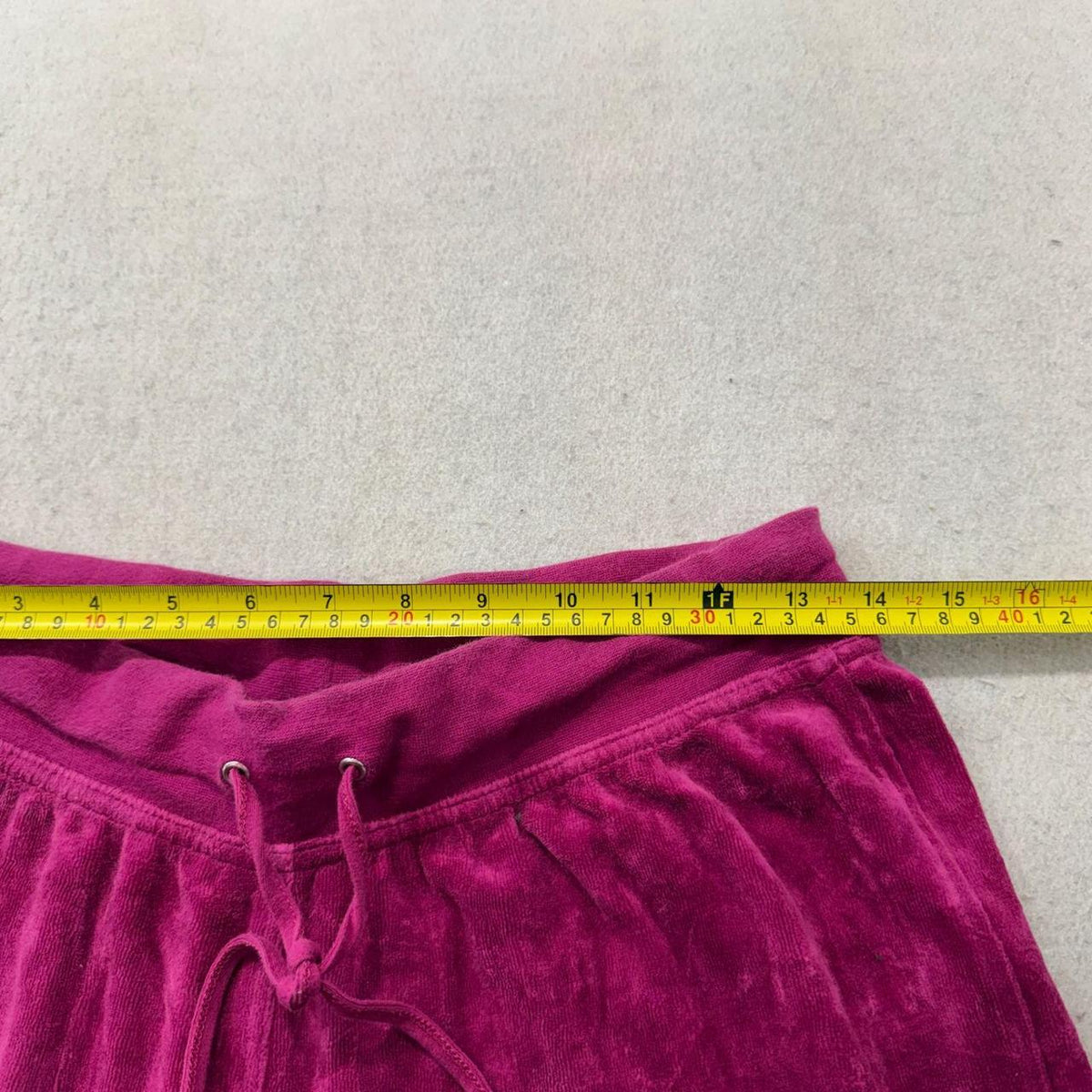 Vintage Y2K 2000's Women's Juicy Couture Magenta Baggy Velvet Track Pants