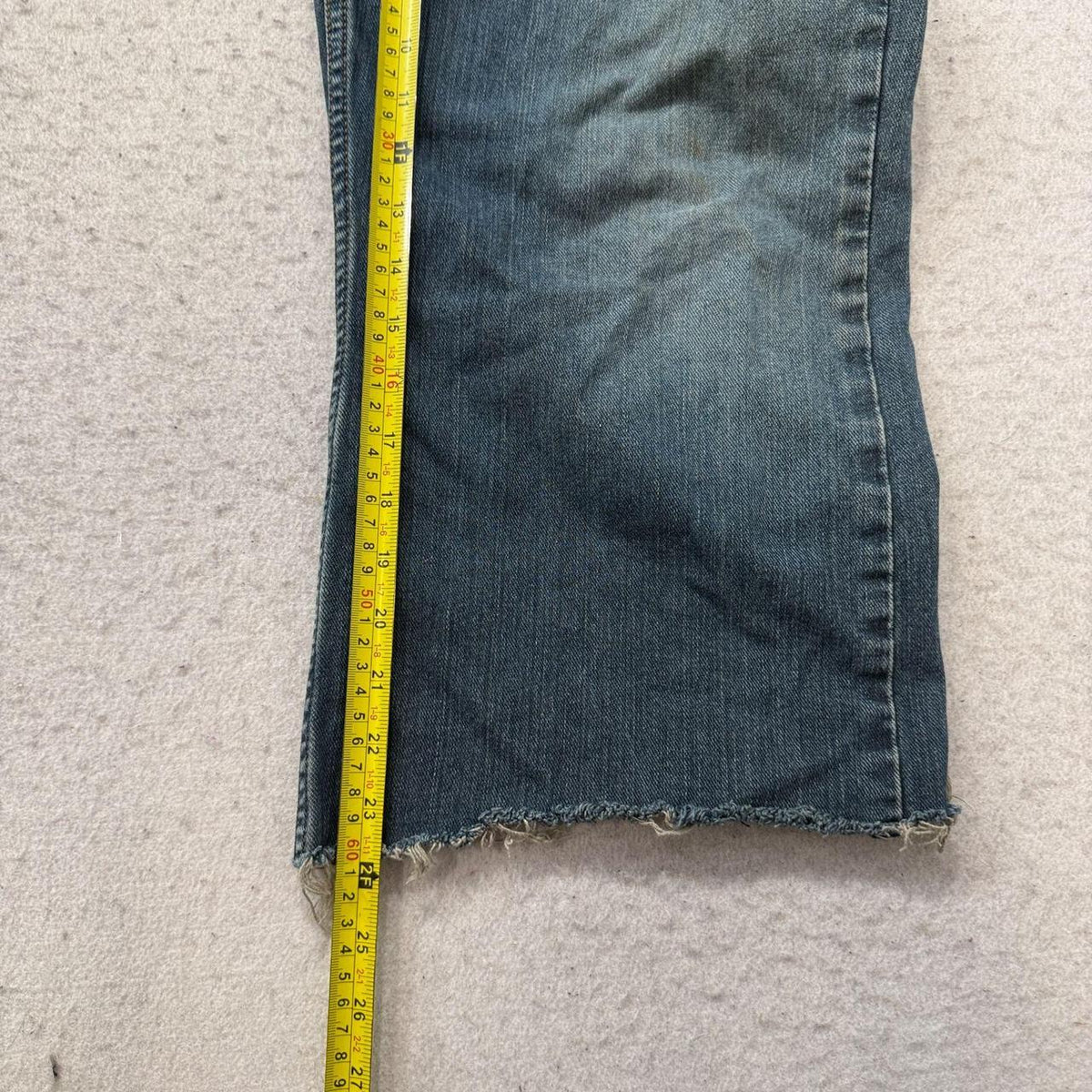 Vintage Y2K 2000's Levi's Faded Bootcut Distressed Denim Shorts
