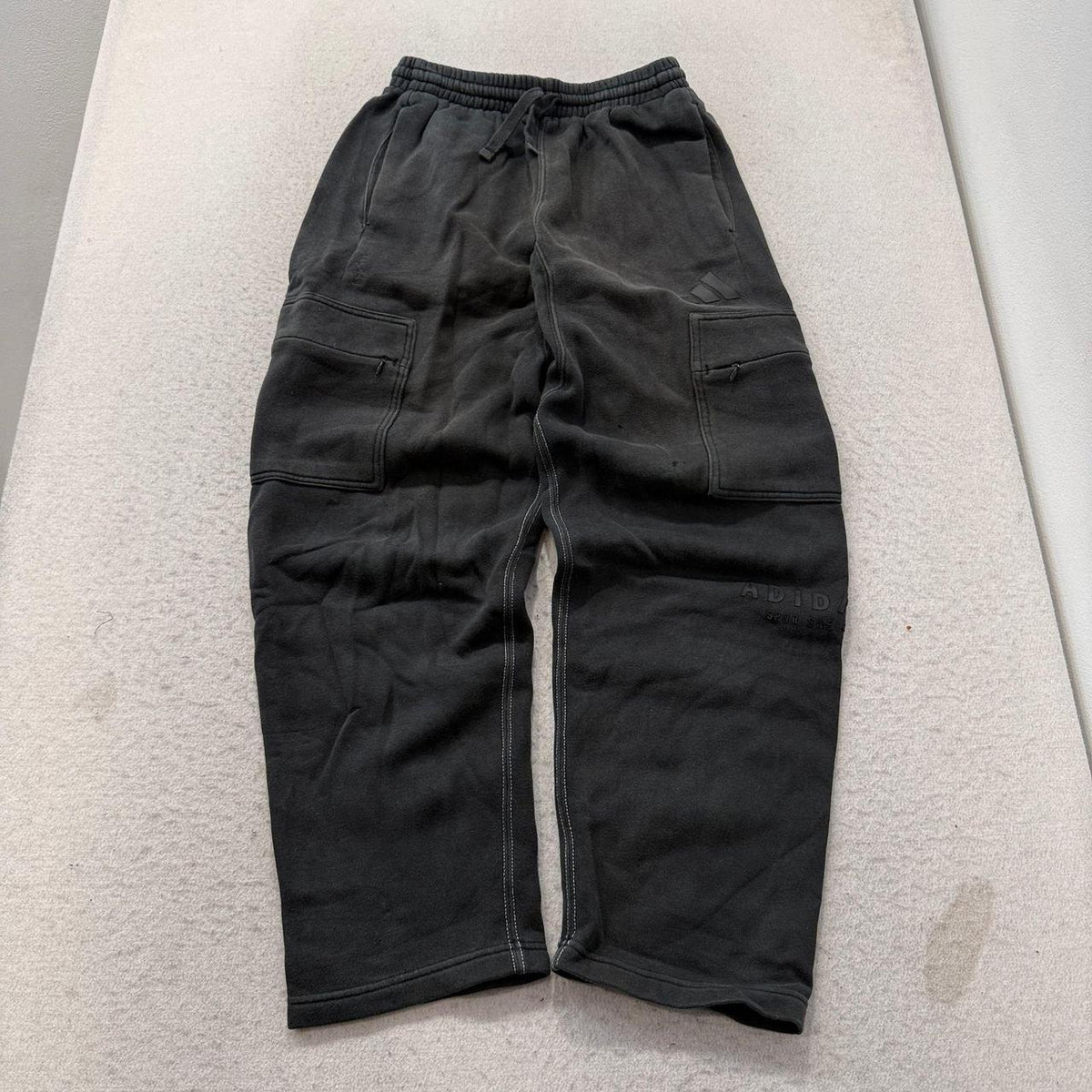 Vintage Y2K 2000's Adidas Black Baggy Cargo Pants
