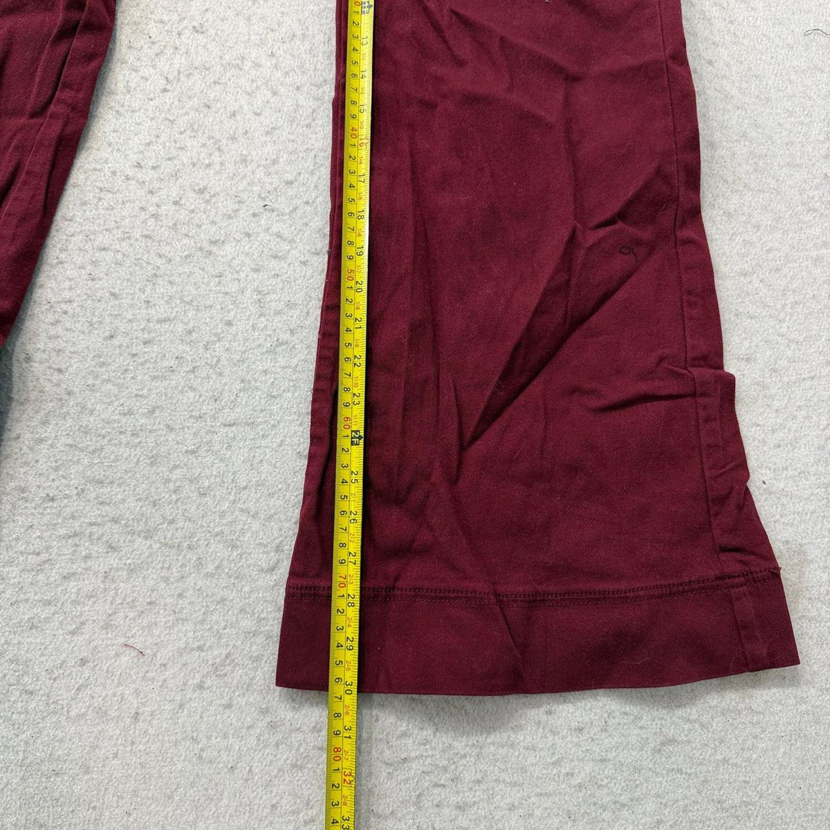 Vintage Y2K 2000's Women's Burgundy Flare Corduroy Pants