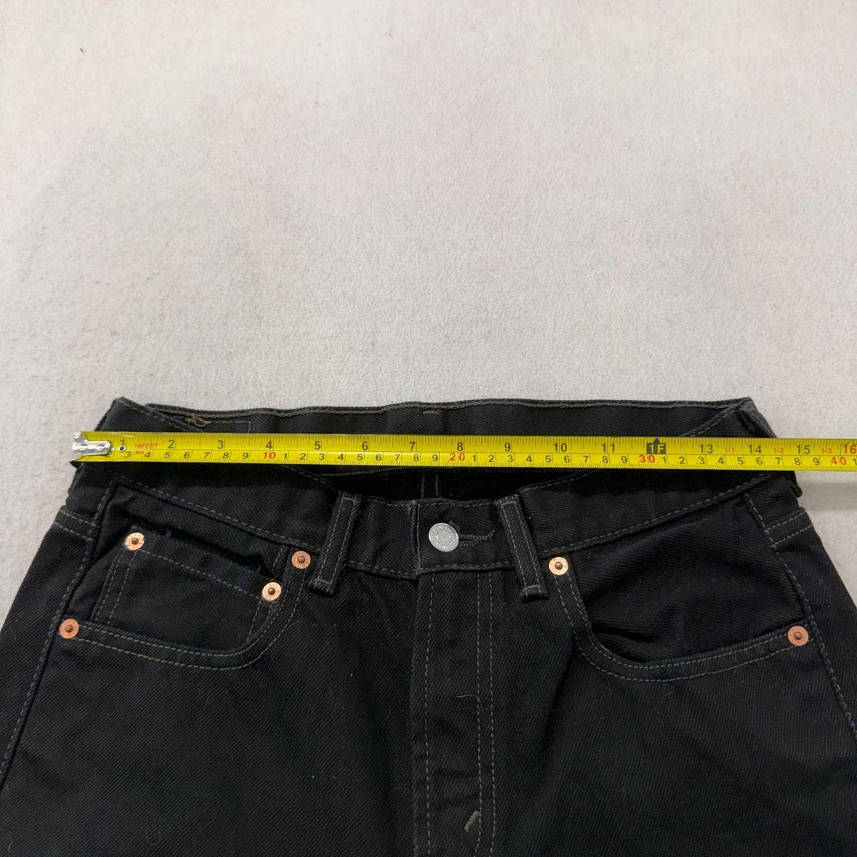 Vintage 90s Levi's Black Faded Open Leg Jeans