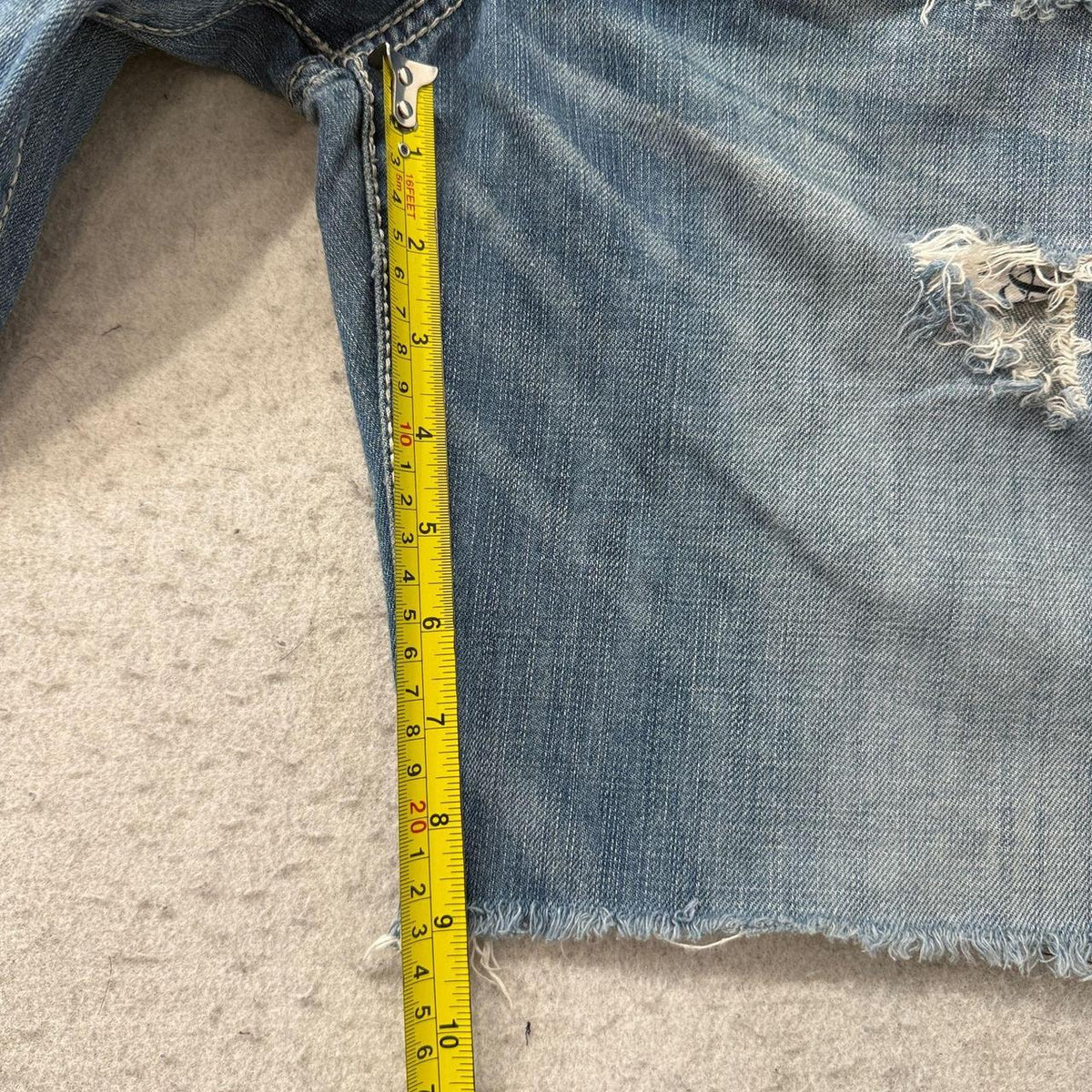 Vintage Y2K 2000's Rock & Republic Distressed Faded Denim Shorts