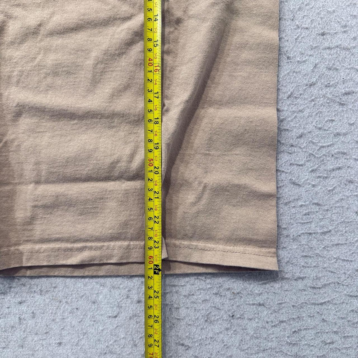 Vintage Y2K 2000's Pro Club Tan Boxy Blank Heavyweight Tee
