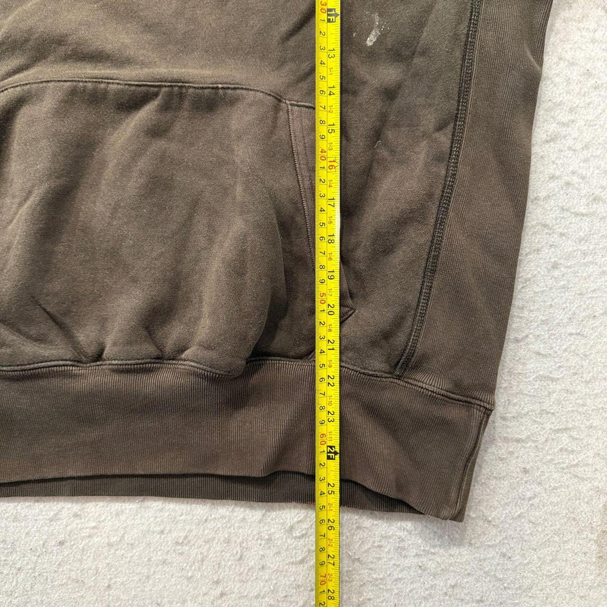 Vintage Y2K 2000's Nautica Olive Brown Oversized Faded Hoodie