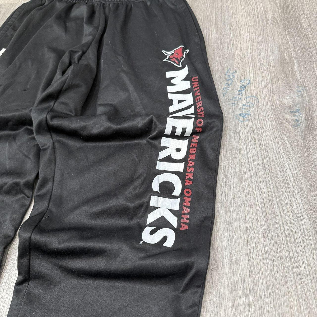 Vintage Y2K 2000's Russell Athletic Black Baggy Mavericks Track Pants