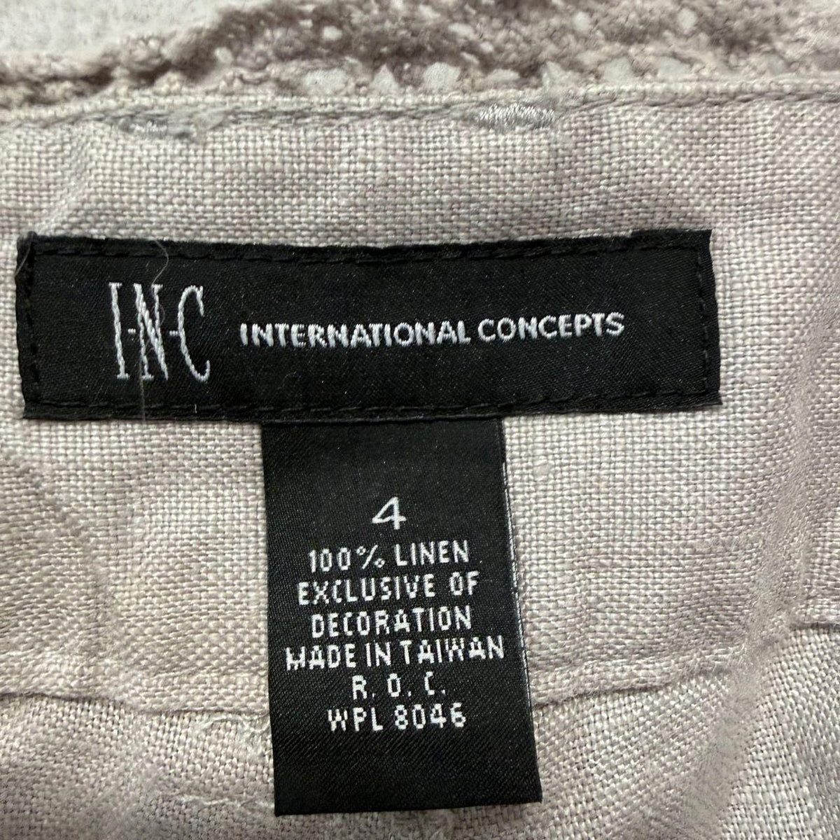 Vintage Y2K 2000's Women's Open Leg Khaki Linen Pants