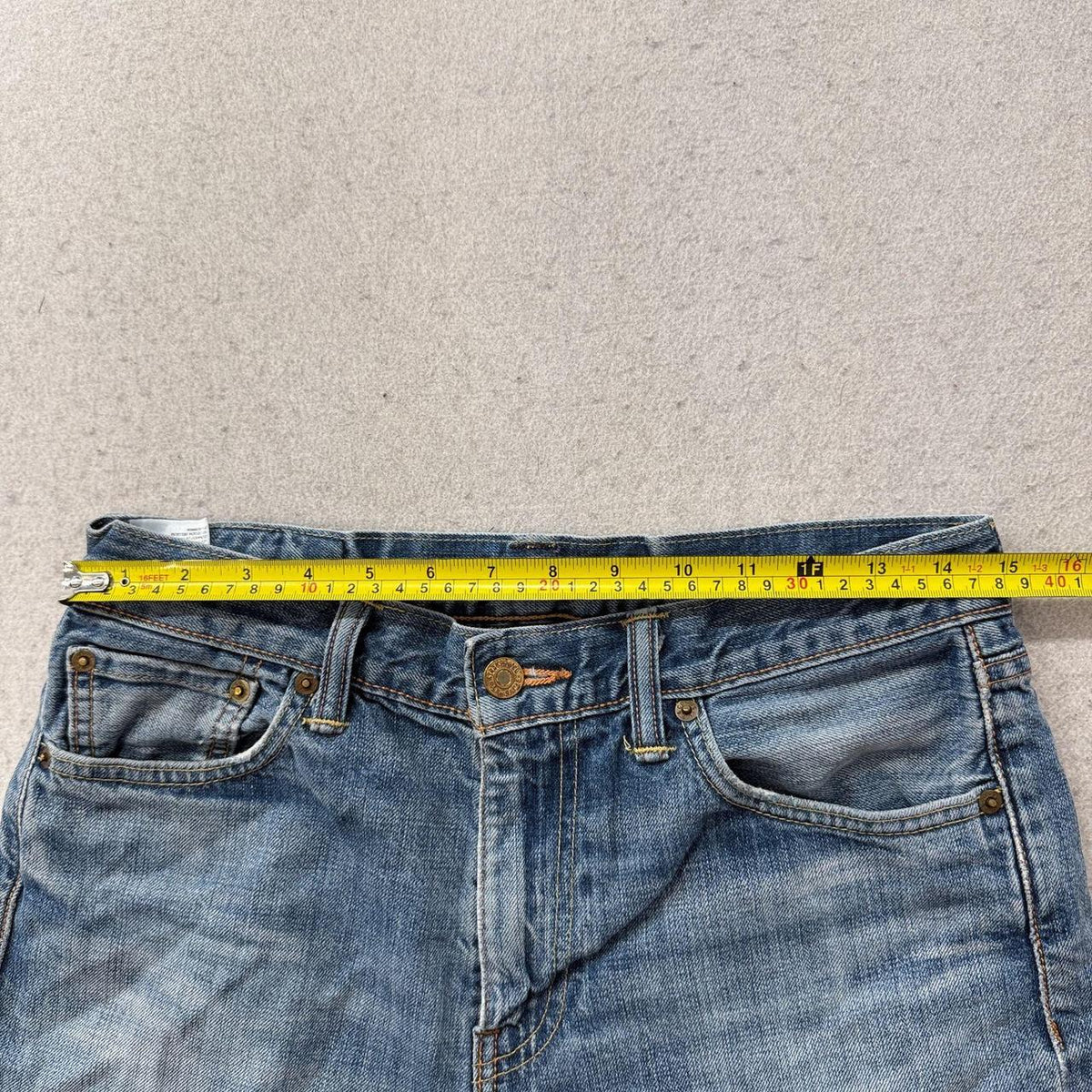 Vintage Y2K 2000's Women's Levi's Faded Open Leg Denim Shorts