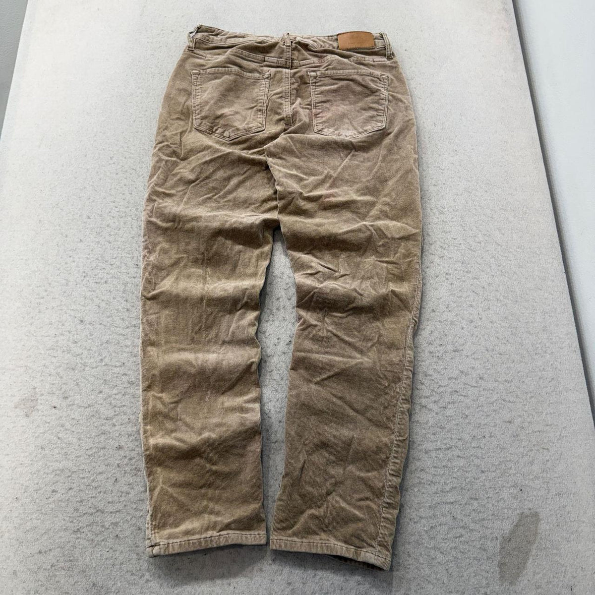 Vintage Y2K 2000's Dear John Tan Beige Open Leg Corduroy Pants