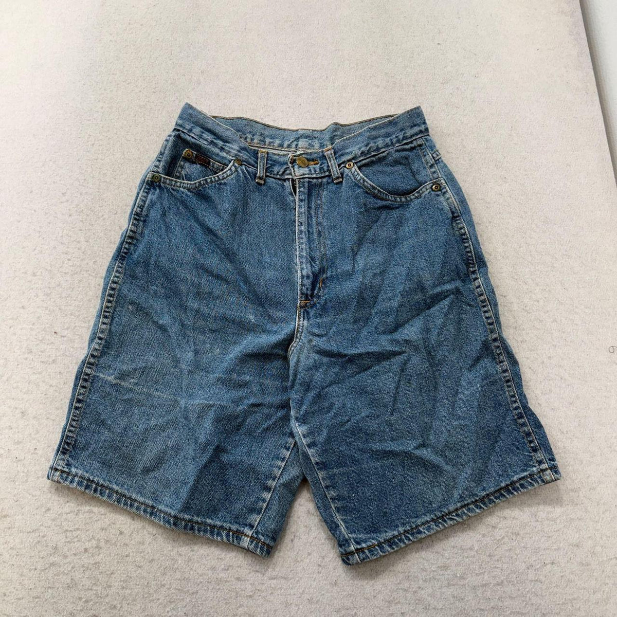 Vintage 90s Faded Open Leg Denim Shorts