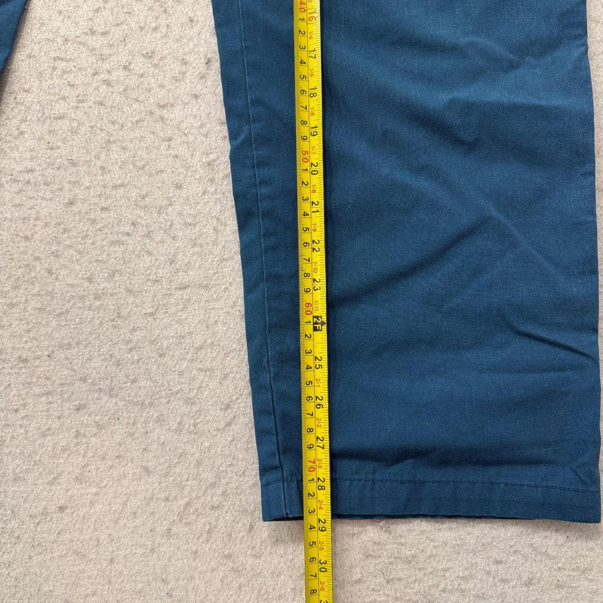 Vintage Y2K 2000's Teal Blue Open Leg Cargo Pants