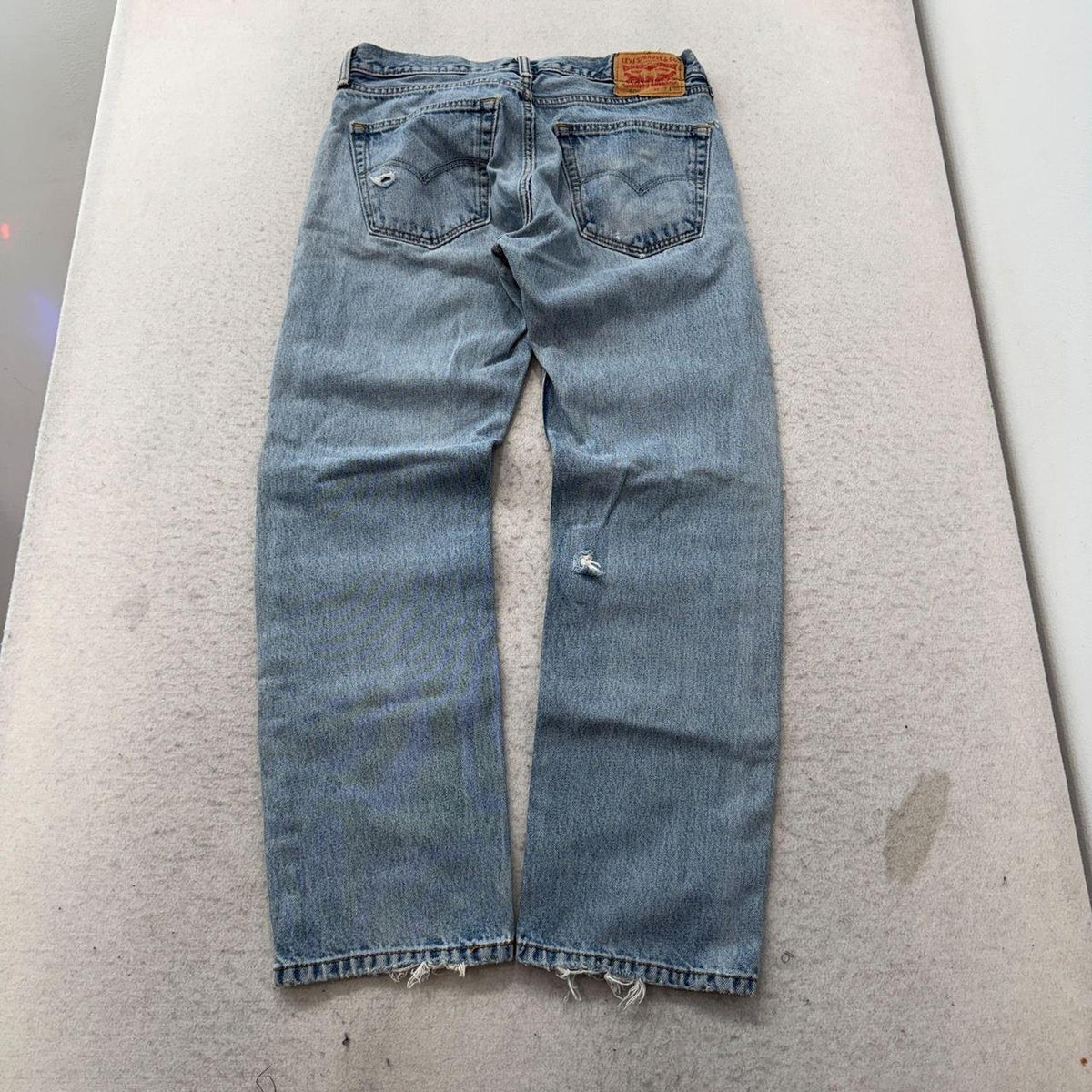 Vintage 90s Distressed Faded Open Leg Jeans