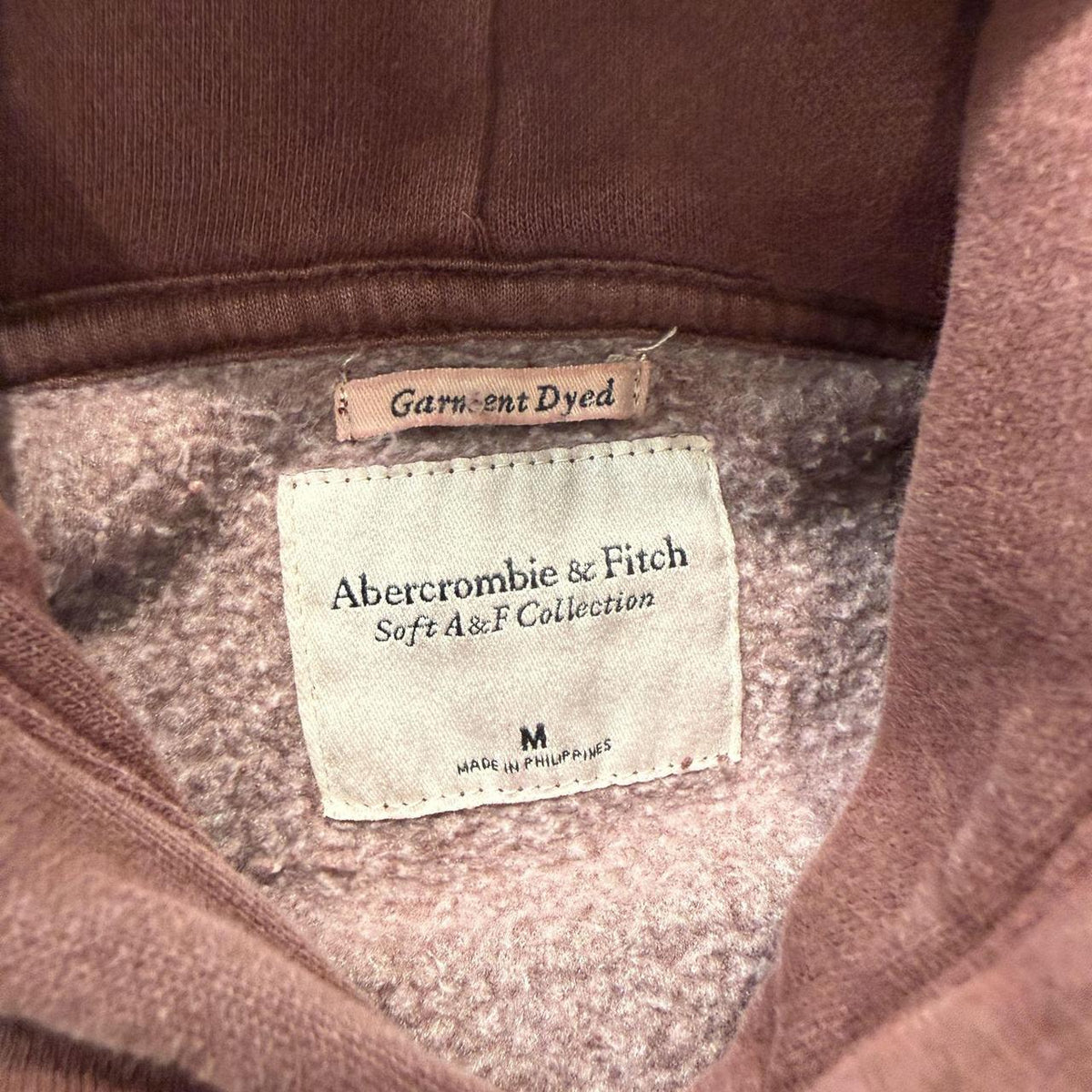 Vintage Y2K 2000's Abercrombie Burgundy Oversized Pullover Hoodie