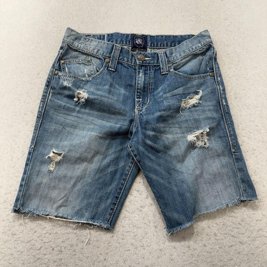 Vintage Y2K 2000's Rock & Republic Distressed Faded Denim Shorts