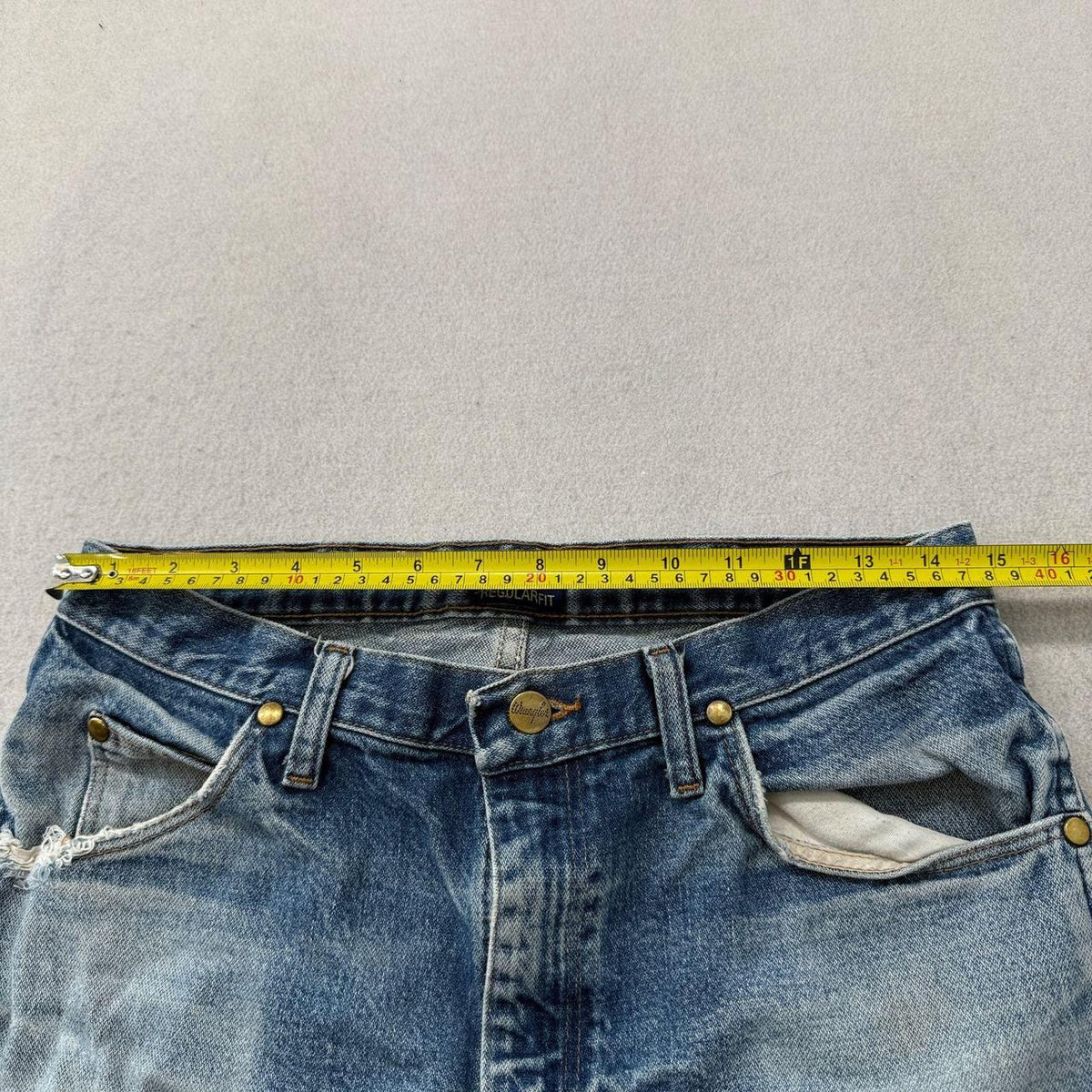 Vintage Y2K 2000's Wrangler Faded Distressed Open Leg Jeans