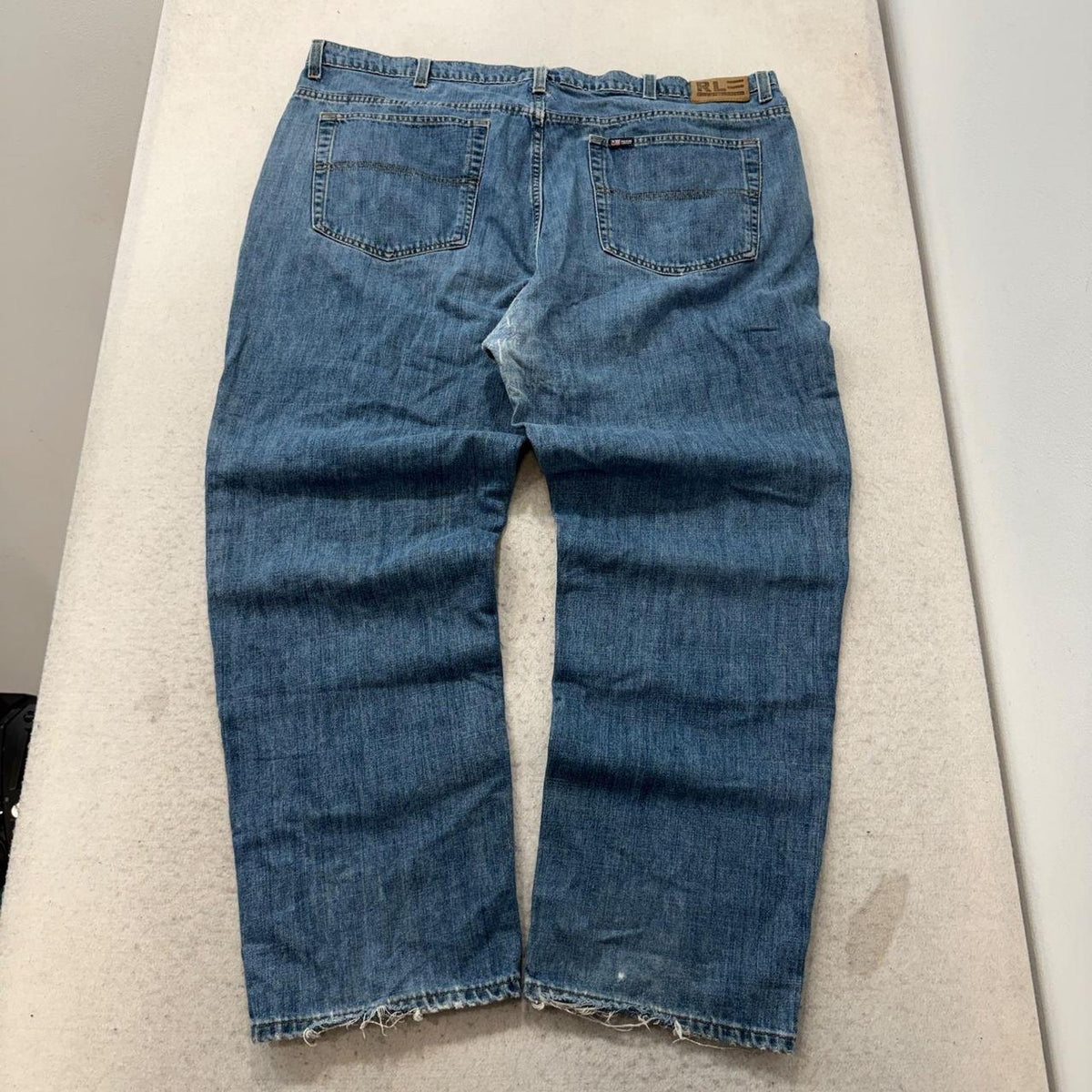 Vintage Y2K 2000's Faded Distressed Open Leg Jeans