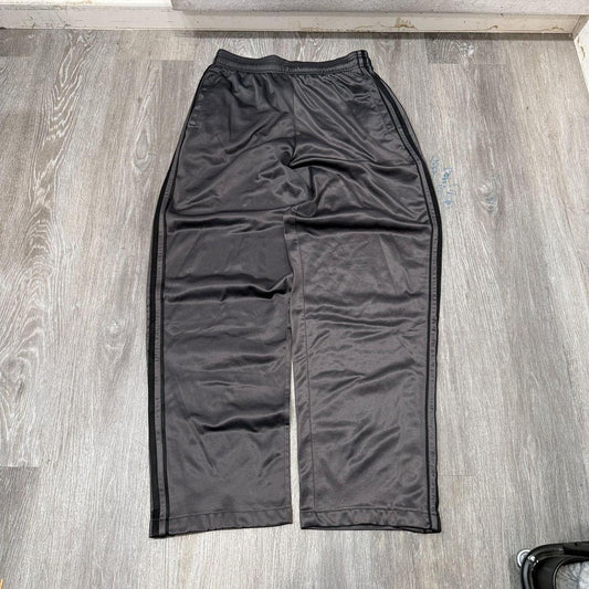 Vintage Y2K 2000's Charcoal Grey Baggy Nylon Track Pants
