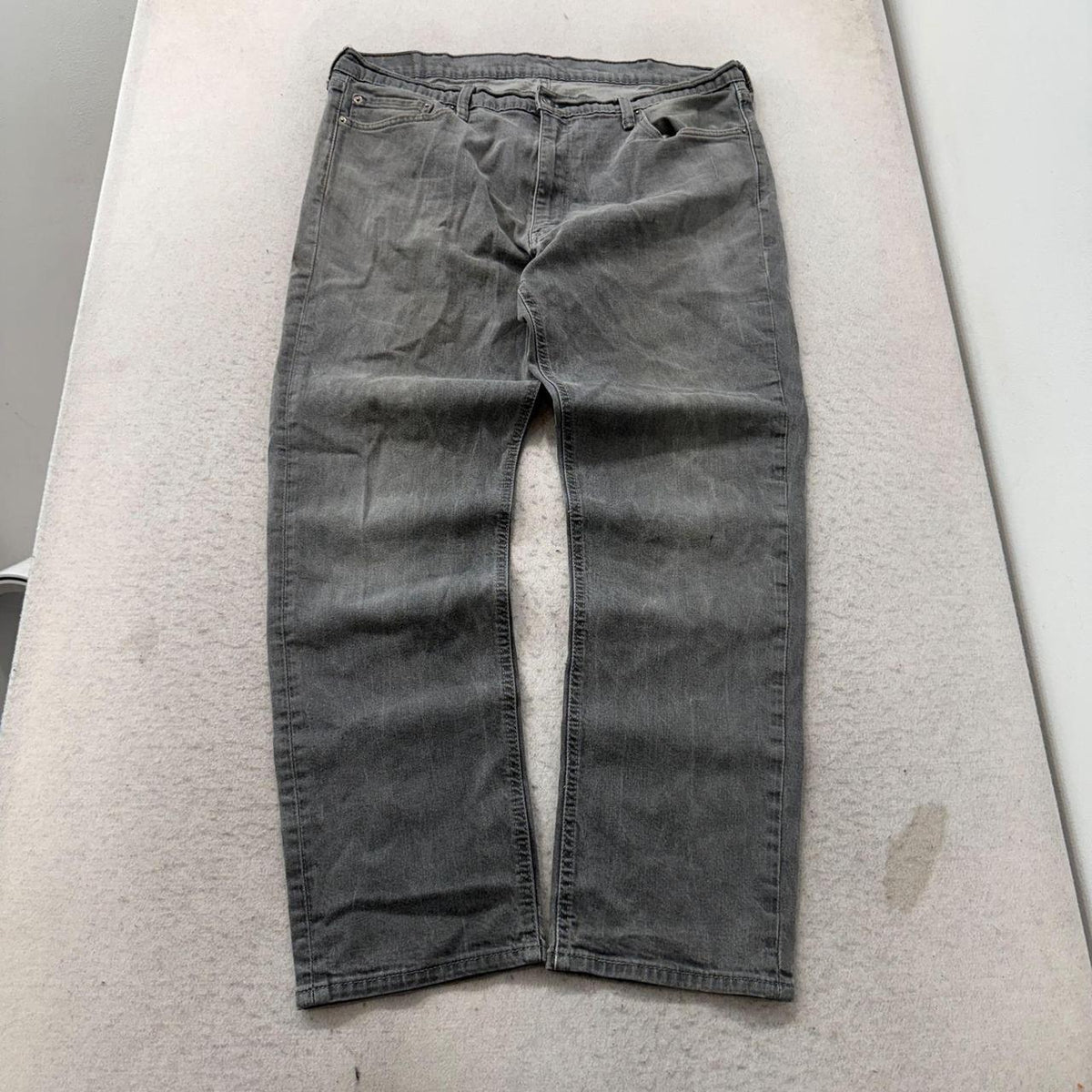 Vintage Y2K 2000's Faded Open Leg Grey Jeans